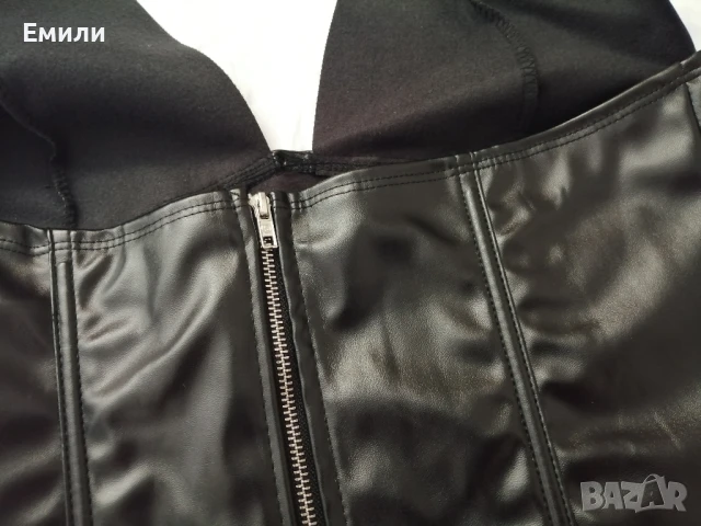 Нов дамски кожен топ/бюстие/корсет р-р XS и S, снимка 14 - Корсети, бюстиета, топове - 51076369