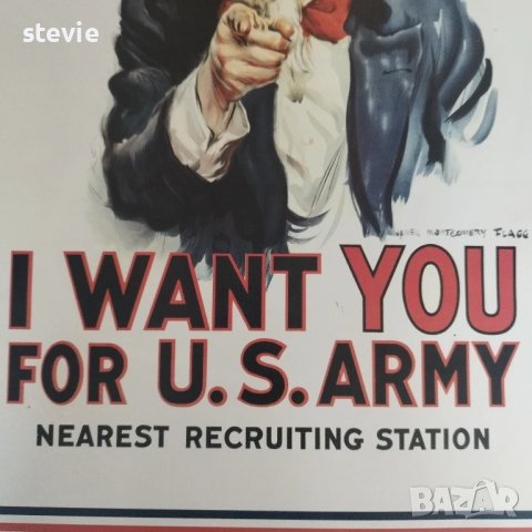 Нова метална табела US Army, снимка 2 - Декорация за дома - 50777407