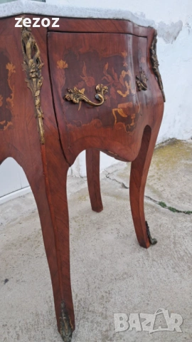 Шкаф ретро "Bombe" с мрамор, снимка 7 - Шкафове - 54064089