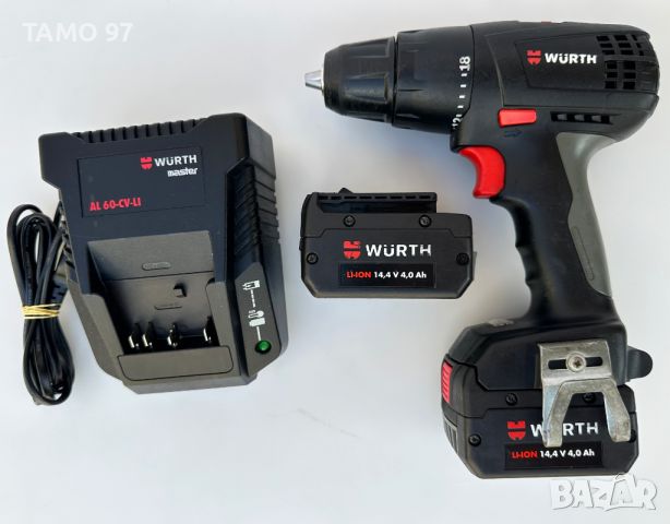 Wurth BS 14-A Compact - Акумулаторен винтоверт 2х14.4V 4.0Ah, снимка 1 - Винтоверти - 46576343