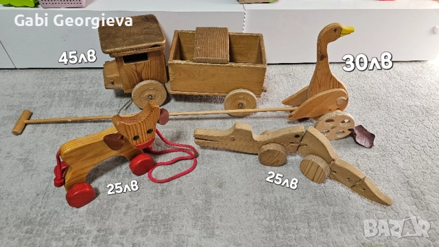 Големи дървени играчки тип Монтесори 