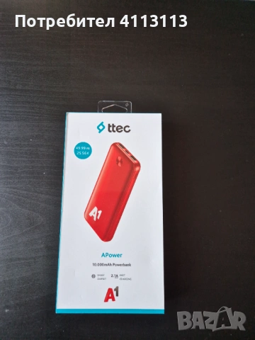 Външна батерия Ttec power bank 10 000mah Чисто нова