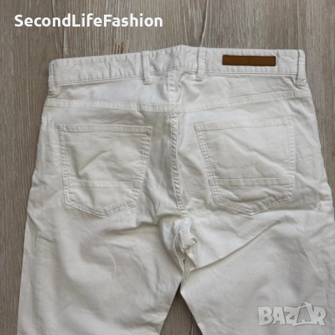 Дамски панталон Massimo Dutti слим бял размер 30, снимка 7 - Панталони - 53107189