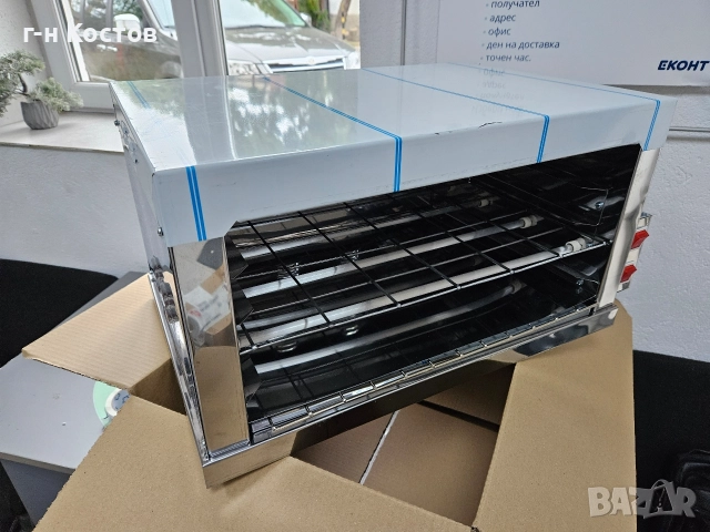 Принцесник от неръждавейка със горни и долни стъклени нагреватели за 3бр. или 4бр., снимка 2 - Обзавеждане на кухня - 52775042