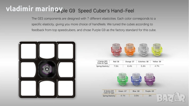 Рубик куб за скоростно нареждане Gan 356 Air UM 3x3x3 56мм Magnetic, снимка 10 - Игри и пъзели - 54121515