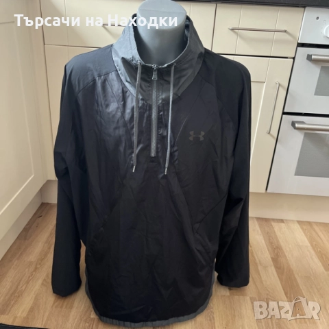 Under Armour Мъжко Спортно Яке с 1/4 Цип (Pullover) - Размер 2XL - Отлично Състояние