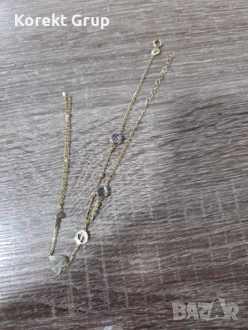 Златна гривна дамска, снимка 5 - Гривни - 52842106