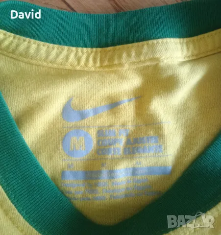 Оригинална памучна фланелка на Бразилия 14/15 Nike Core Ringer Tee, снимка 4 - Футбол - 49619313