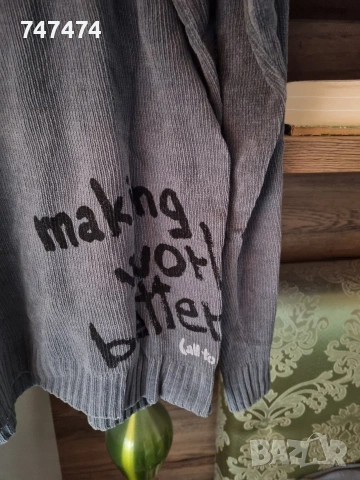 Пуловер Desigual, М, снимка 3 - Пуловери - 53019329