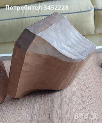 Дърворезба голяма масивна със стойка за стена за ценители , снимка 7 - Декорация за дома - 54005752