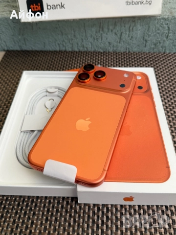 НОВ! 256Gb *ЛИЗИНГ* iPhone 17 Pro Max Cosmic Orange Айфон Гар, снимка 4 - Apple iPhone - 52467569