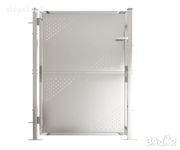 Градинска Порта vidaXL, Неръждаема стомана, сребриста, 100 x 125 cm, снимка 1 - Други - 45583547