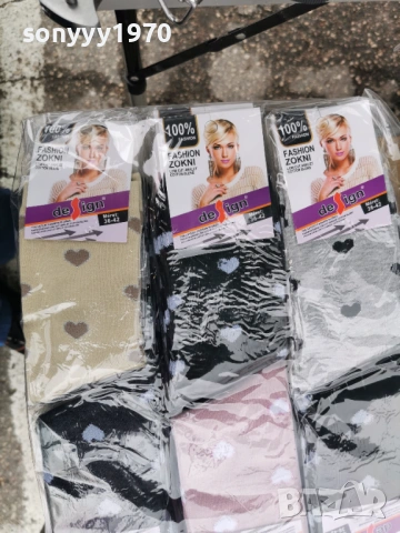 дамски чорапи на сърца х 1евро 3103261100, снимка 2 - Дамски чорапи - 54036953