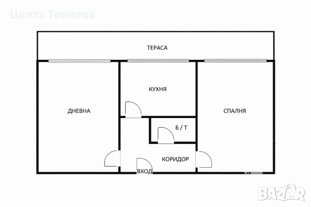 Двустаен апартамент кв. Левски