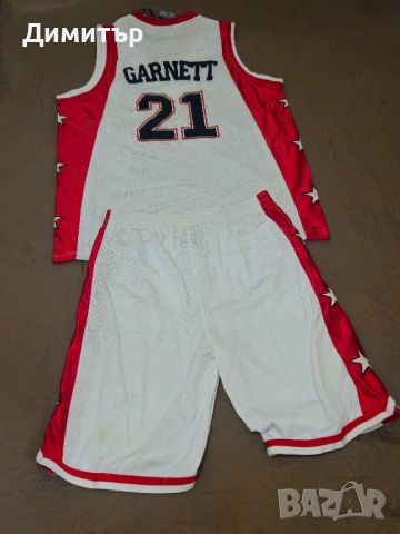 оригинален екип на nba Kevin Garnett west all stars basketball jersey jordan, снимка 4 - Спортни дрехи, екипи - 45907054