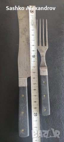 Рядка антикварна двойка (нож и вилица) L.F. STÅHLBERG & CO (Eskilstuna) – ок. 1910 г. , снимка 5 - Антикварни и старинни предмети - 54089765
