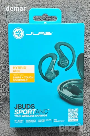 Слушалки JLab JBuds Sport ANC 4 с активно шумопотискане, 60 часа, IP66, снимка 9 - Безжични слушалки - 47278922