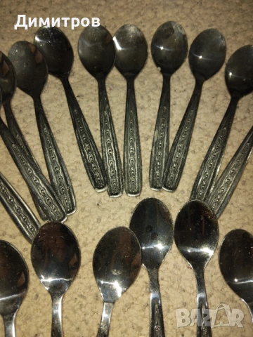 Малки лъжички за кафе, снимка 2 - Антикварни и старинни предмети - 54267376