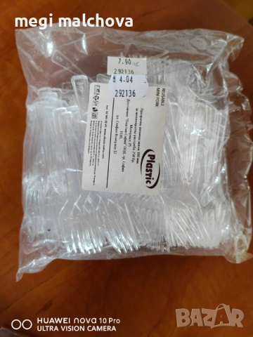 Малки прозрачни вилички за еднократна употреба 