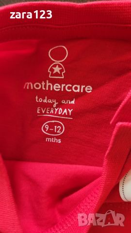 нова тениска Mothercare, 9-12м, 80см, снимка 2 - Бебешки блузки - 45430251