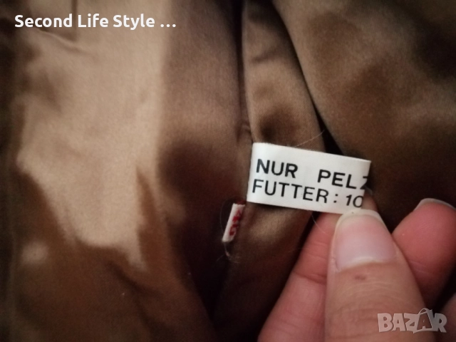 Винтидж луксозно дамско палто от естествен косъм – Baewolf Exclusive р-р M , снимка 7 - Палта, манта - 52879517