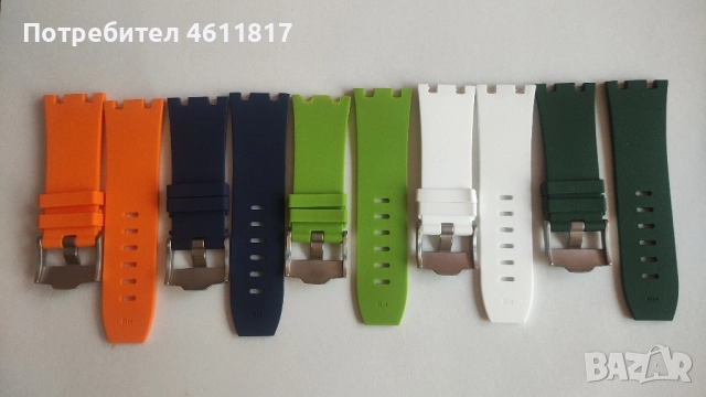 Силиконови каишки за часовник AUDEMARS PIGUET, снимка 4 - Каишки за часовници - 52179516
