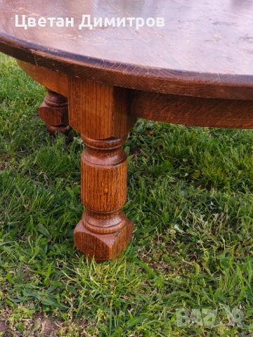 Дъбова холандска холна маса, снимка 2 - Маси - 54167728