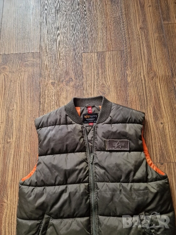 Страхотна мъжка грейка елек ALPHA INDUSTRIES размер M , снимка 3 - Якета - 53227468