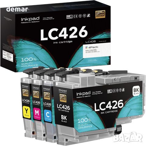 iNKPAD LC426 LC-426 касети с мастило, съвместими за Brother LC-426XL (4 касети), снимка 1 - Консумативи за принтери - 45683349