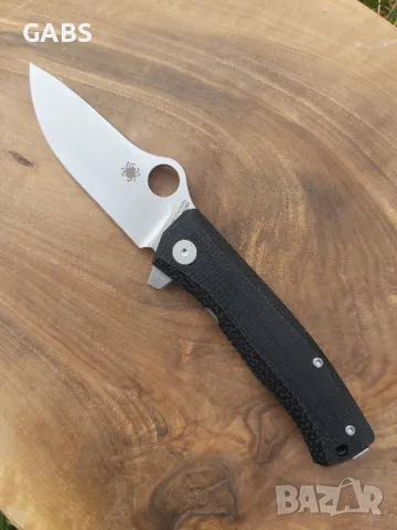 Сгъваем джобен нож Spyderco SpyMyto,Micarta/Titanium, снимка 8 - Ножове - 49294972