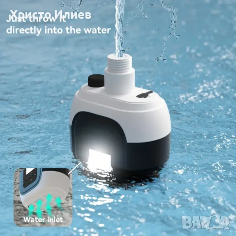 Преносим душ подходящ за къмпинг кемпер каравана вътрешен външен душ с лампа usb зареждане, снимка 6 - Къмпинг мебели - 51299179