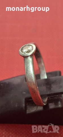 Сребърен пръстен, снимка 3 - Пръстени - 52684556