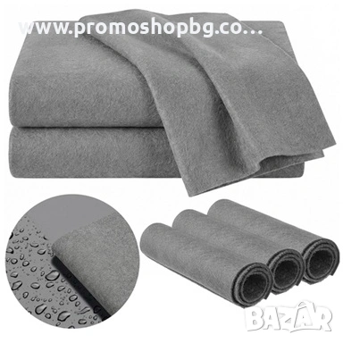 Магически микрофибърни кърпи за почистване САМО с ВОДА, 30x40 см, 3 броя в комплект