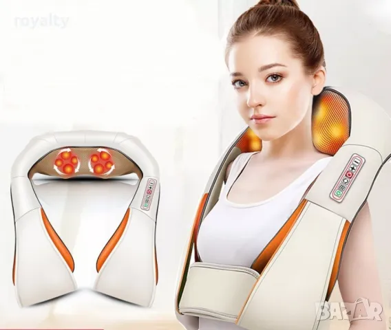 Шиацу 4D масажор за врат, гръб, плешки и рамене с функция затопляне, снимка 10 - Масажори - 50005926