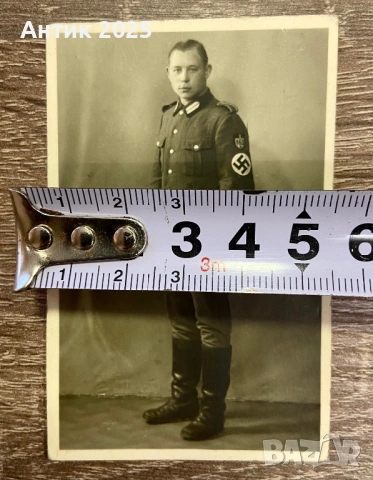 Оригинална винтидж фотография на войник от Третия райх, снимка 4 - Колекции - 53597232