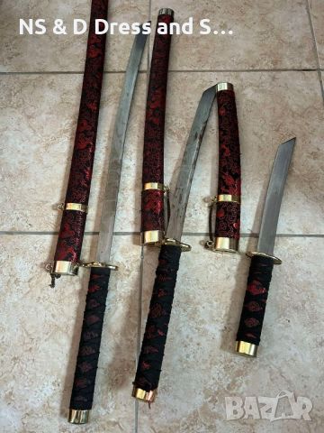 Комплект самурайски мечове Катана, снимка 10 - Други ценни предмети - 45715380