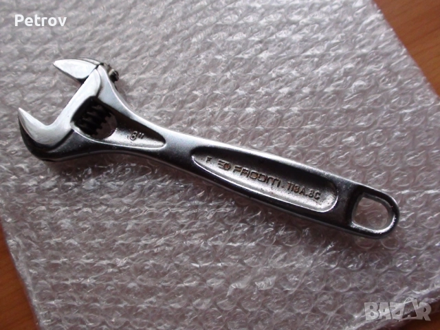 FACOM 113A.8C - 8" - MADE IN FRANCE - ORIGINAL FACOM - ПРОФЕСИОНАЛЕН Раздвижен Ключ 8" (30 mm ) !!!!, снимка 5 - Ключове - 52251902