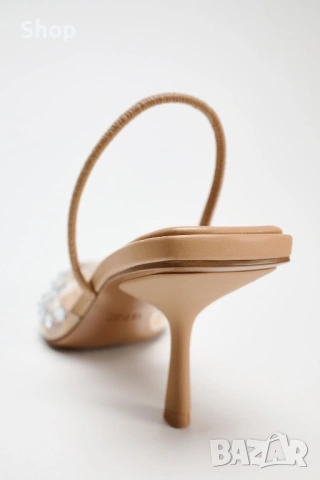 👡 Сандали на ток на Zara, снимка 5 - Дамски обувки на ток - 53773163
