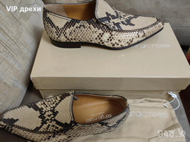 Мъжки обувки Sergio Rossi Piton Змийска кожа