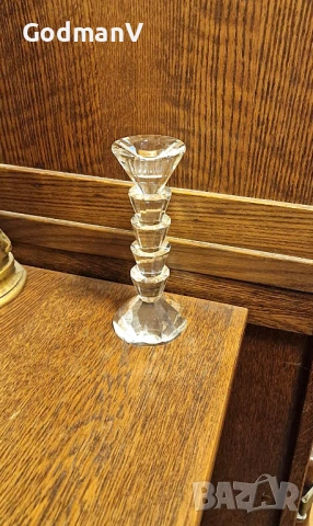 Кристален Свещник, снимка 2 - Декорация за дома - 54084673