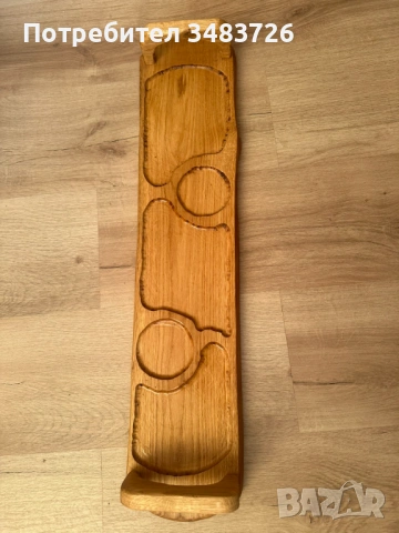 Плато за мезета с дървени дръжки , снимка 2 - Аксесоари за кухня - 53141828