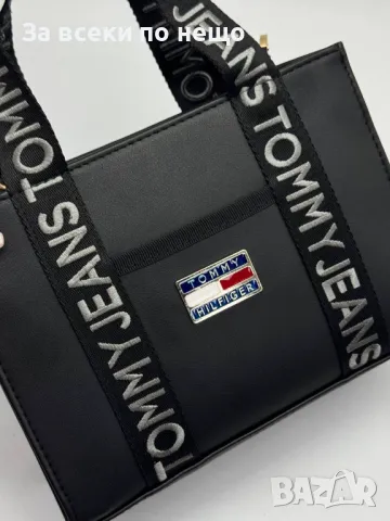 Tommy Hilfiger Дамска Чанта С Бродирано Лого И Къса И Дълга Дръжка Томи Хилфигер - 4 Цвята Код A551, снимка 4 - Чанти - 50153880