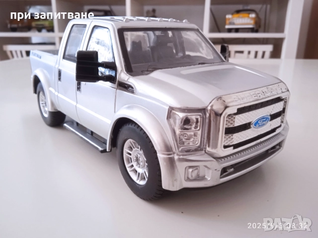 Играчка пикап Ford F-350 super duty platinum, 21 см.