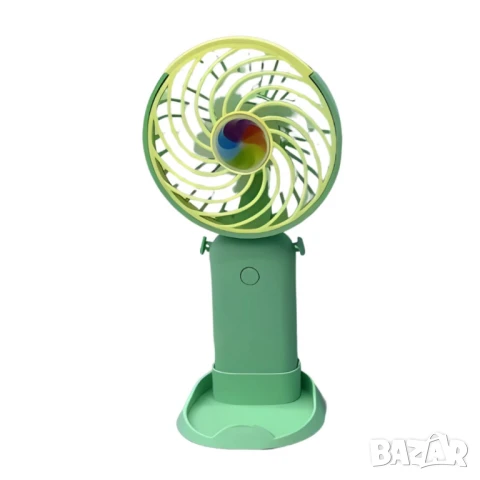 Цветен мини вентилатор с USB зареждане, снимка 3 - Вентилатори - 50628620