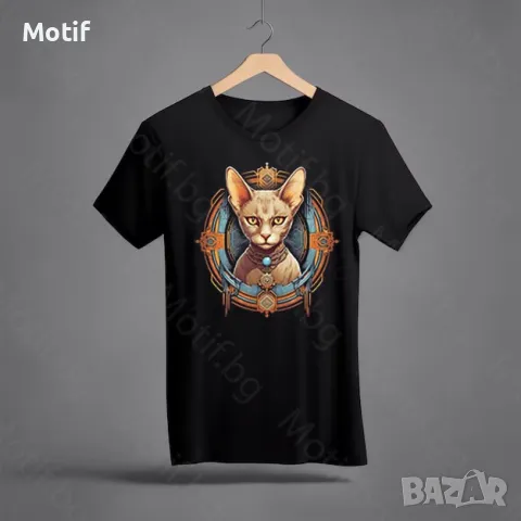 Тениска с цветна щампа Абисинска котка / Abyssinian Cat T-shirt, снимка 1 - Тениски - 48645098