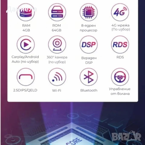 Мултимедия за Volkswagen, Skoda – Android 13, CarPlay, 4GB RAM, 64GB ROM, 8-ядрен процесор, снимка 7 - Други - 51283020