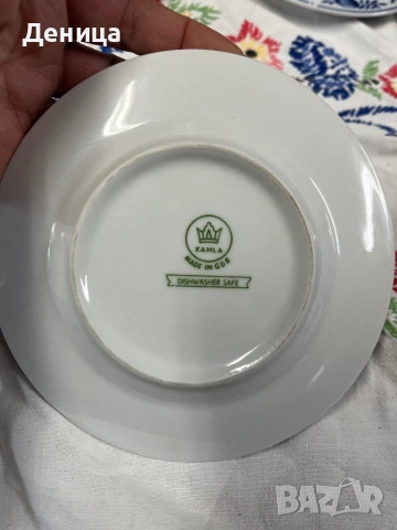 За днес малко синичко💙  Син лук и Кахла💙 Чайник с много любима моя форма Височина-14.5 см Цена-15€, снимка 14 - Сервизи - 53716226