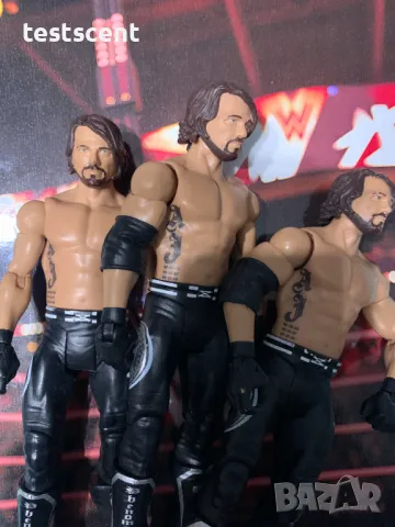 Екшън фигура WWE AJ Styles Ей Джей Стайлс Mattel Basic Figure играчка - black, снимка 10 - Фигурки - 48438541