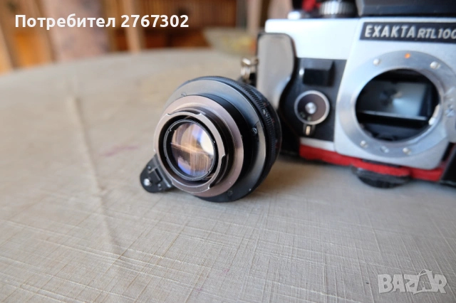 Exakta RTL1000 TTL PRISM & Zeiss Pancolar 50mm f2. EXA Mount, снимка 4 - Фотоапарати - 53810135