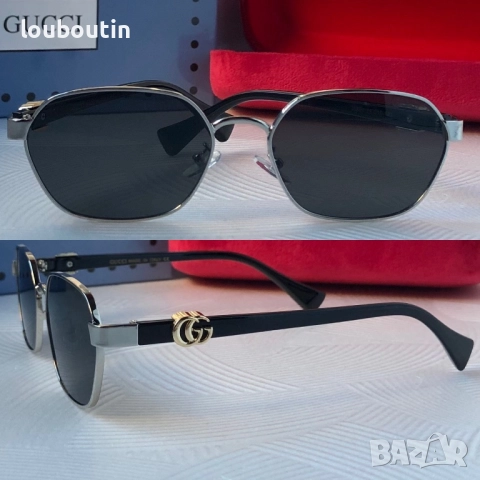 Дамски слънчеви очила Gucci 2025 2 цвята златни сребърни, снимка 3 - Слънчеви и диоптрични очила - 51703926